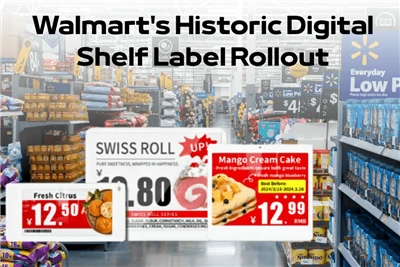 Walmart ti mbaï ti étiquette ti étagère numérique